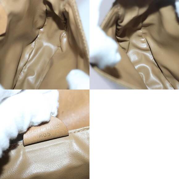 CELINE Macadam Canvas Shoulder Bag Beige - Picture 12 of 12